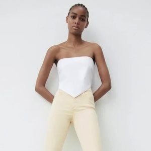 NWT Zara Denim Bandana Tank